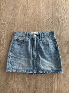 Denim Forum Light Blue Denim Mini Skirt